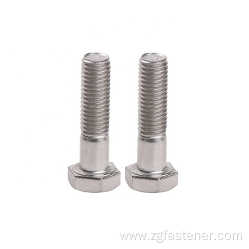 Stainless steel SUS316 A4-70 hex bolt with half thread DIN931